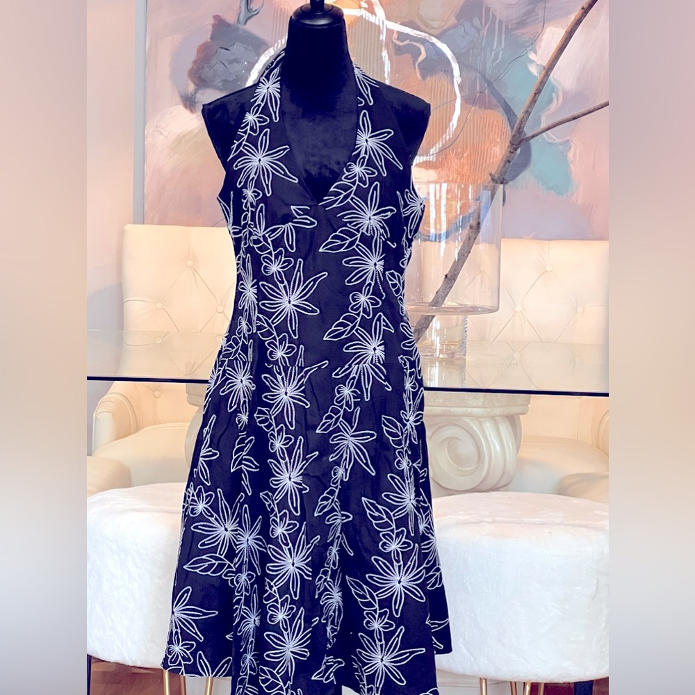 Black and white backless dress .. size 12
